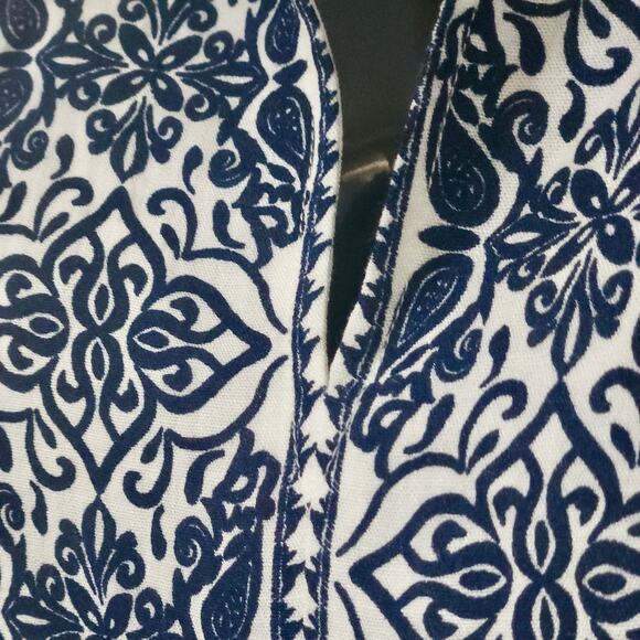 VINCE Camuto Peasant Boho‎ Empire Waist Tunic Top Women sz XS S M Oversized NEW - Picture 2 of 5